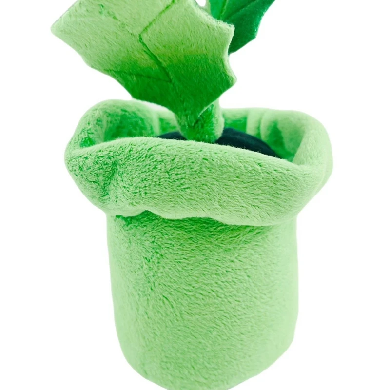20CM Cartoon Game Peripheral Man-eating Flower Plush Toy Man-eating Potted Big-mouth Flower Plant Doll Birthday and Christmas