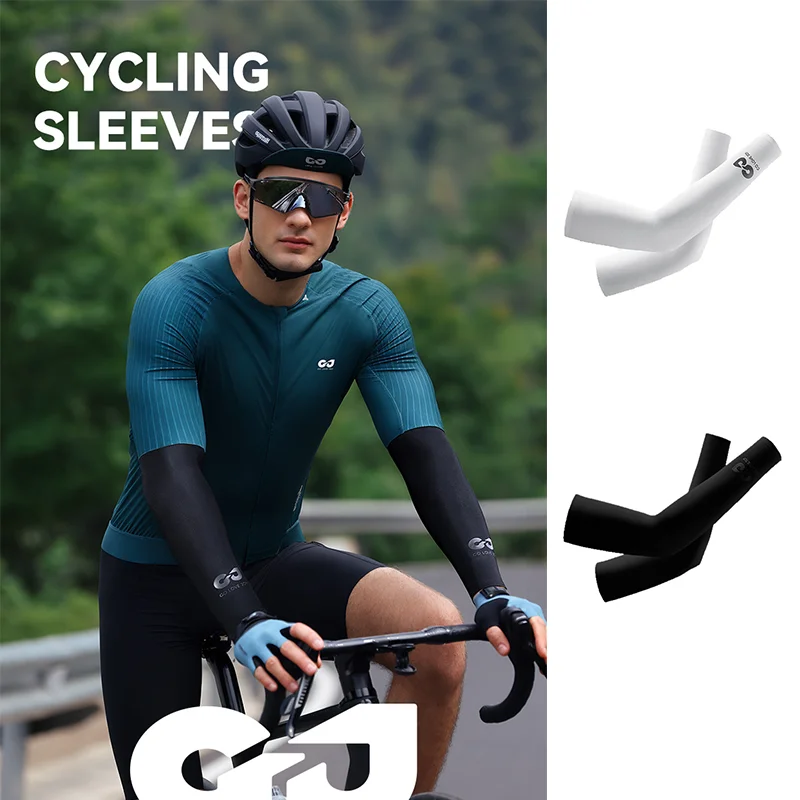 Fahrrad-Armstulpen UV-Schutz Atmungsaktive Kühlende Ärmel für Männer und Frauen Outdoor-Sport Laufen Angeln Autofahren Eisseide-Ärmel
