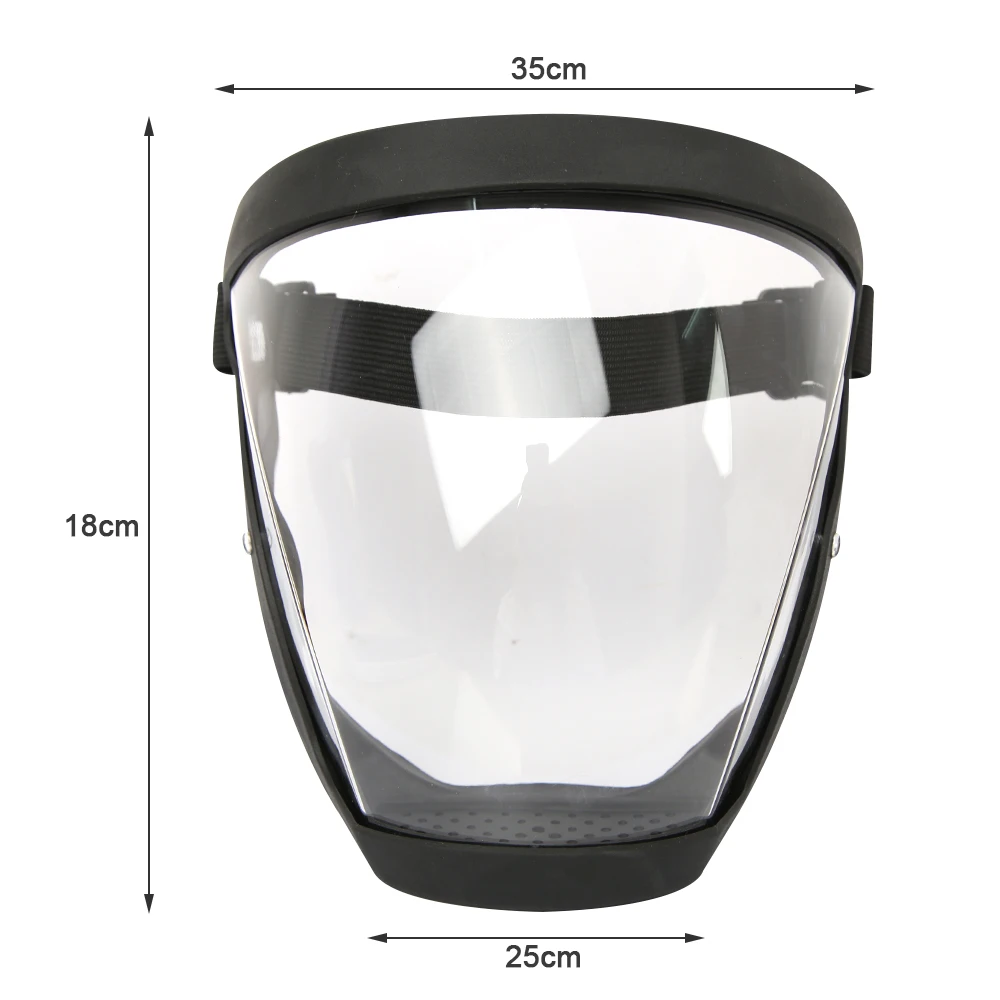 Transparent Full Face Shield Splash-proof Welding Safety Glasses Face Shield Windproof Mask Unisex Eye Protection Face Mask