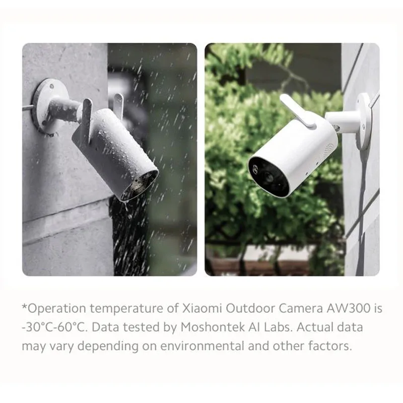 Global Version Xiaomi Outdoor Camera AW300 Full-Color Night Vision 2K Full-HD Real-Time Voice Intercom Sound And Visual Warning