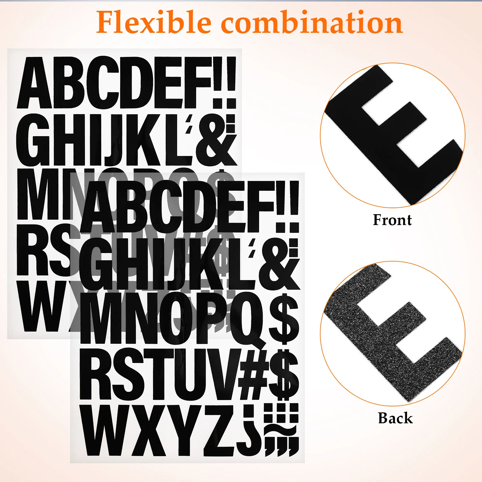 Vinyl Iron on Letters Sticker Appliques for Clothes T-Shirt Printing DIY Crafts Easy Application Durable Design