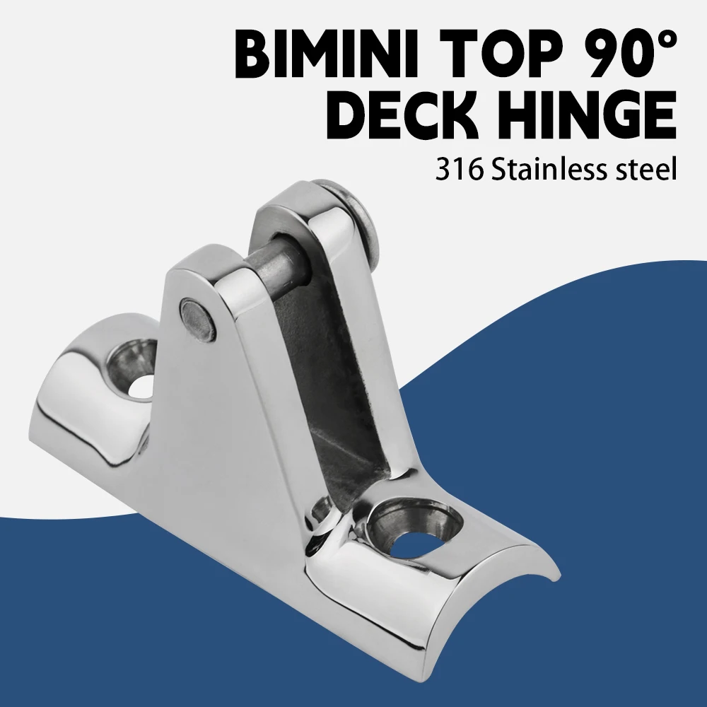 AndyMarine 22/25mm Bimini Top Deck Hinges 316 Stainless Steel Bimini Top Fitting Hardware boat accessories marine hardware