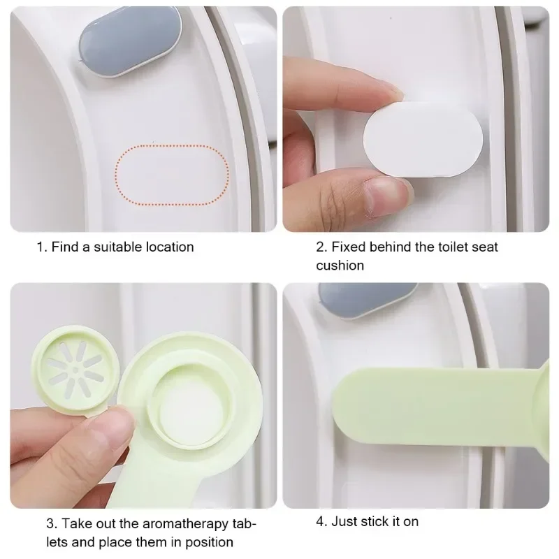 3/1Pcs Adhesive Toilet Seat Lid Lifting Device Avoid Touching Toilet Opener with Aroma Tablet Aromatherapy Bathroom Accessories