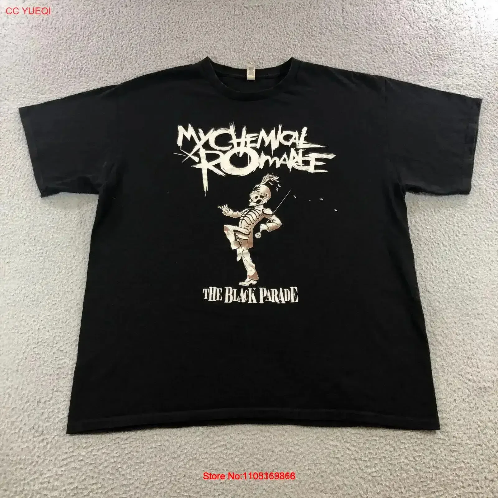 my chemical romance T shirt mens XL black the parade vintage Washed Slightly designer clothes Casual homme vintage Washed