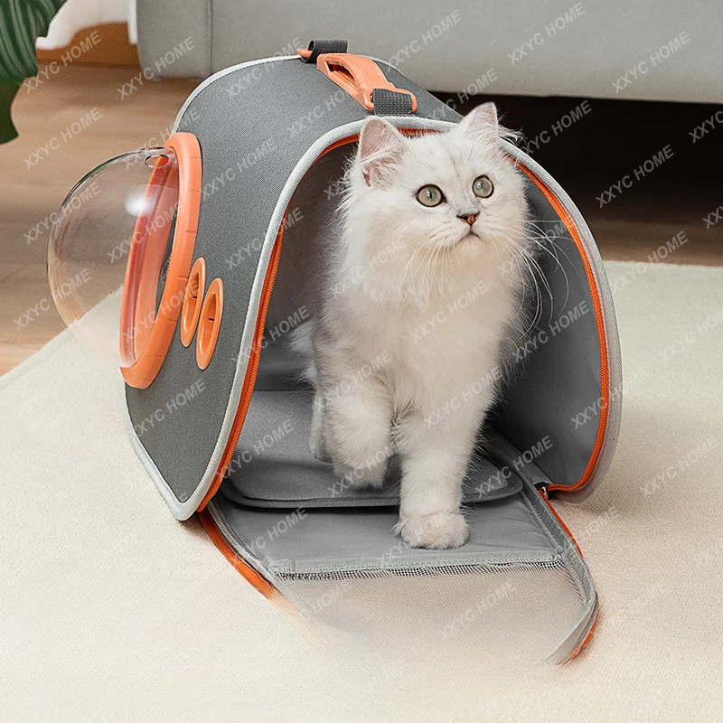 

Cat Backpack Portable Pet Handbag Crossbody See through Breathable Universal Dog Travel Bag Cat Box Cage