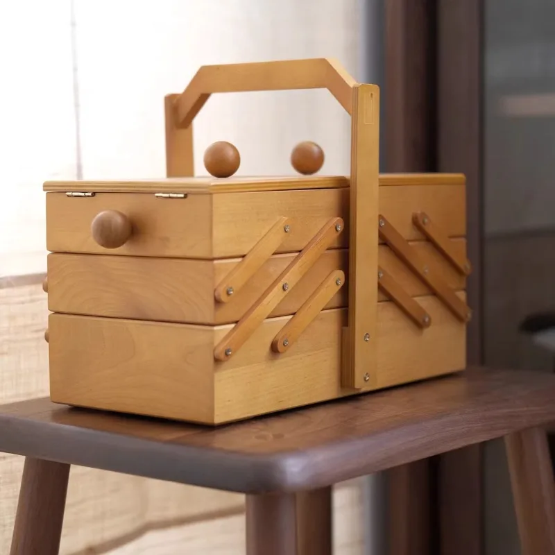 

Винтажная шкатулка для украшений из массива дерева, ручной работы, в стиле ретро, органайзер для хранения серег, колец, ожерелий, портативный антикварный футляр для дома