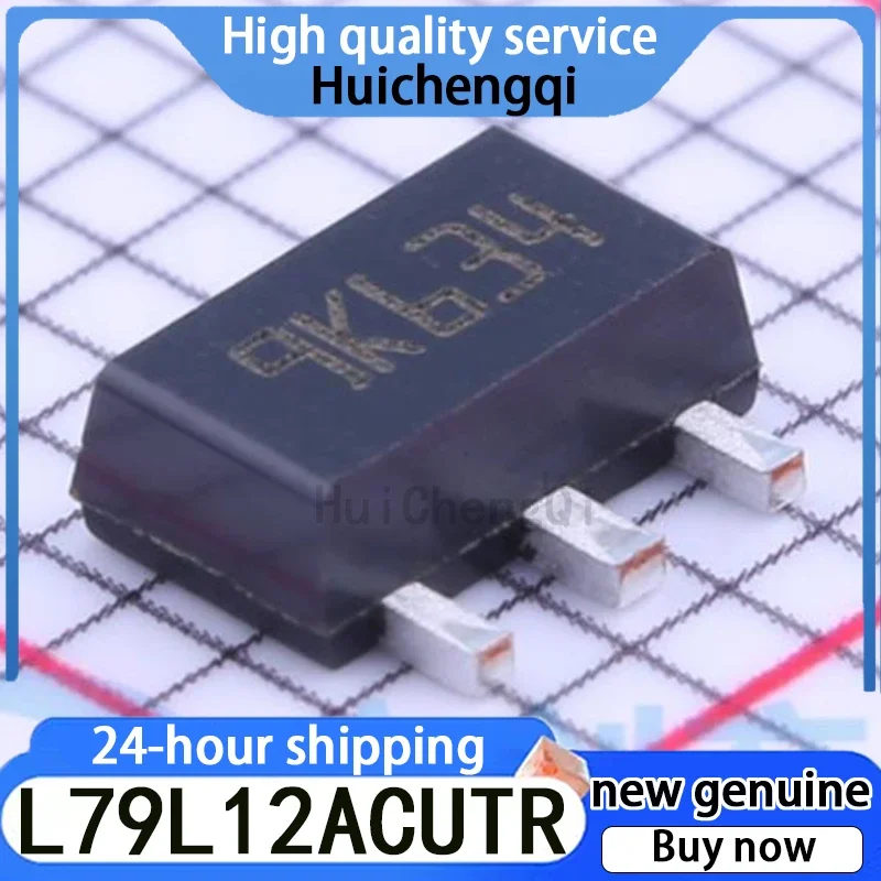 5PCS Genuine L79L12ACUTR Package SOT-89-3 35V/12V 100mA Linear Regulator
