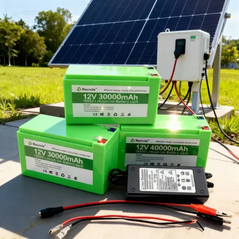 12V 40Ah 18650 Lithium Battery Pack Rechargeable DC Power for Outdoor Camping/Sprayer/LED Strip/Toy Cars battery