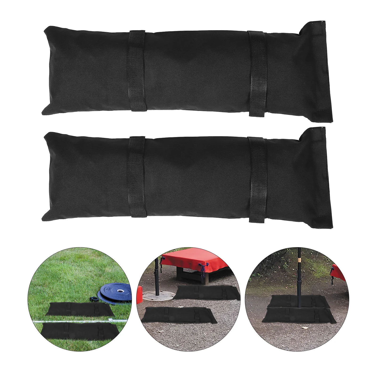 

2Pcs Sand Bag Waterproof Canvas Outdoor Weight Sand Bag for Tent Anchoring Canopy Weights Travel Lightweight Storage