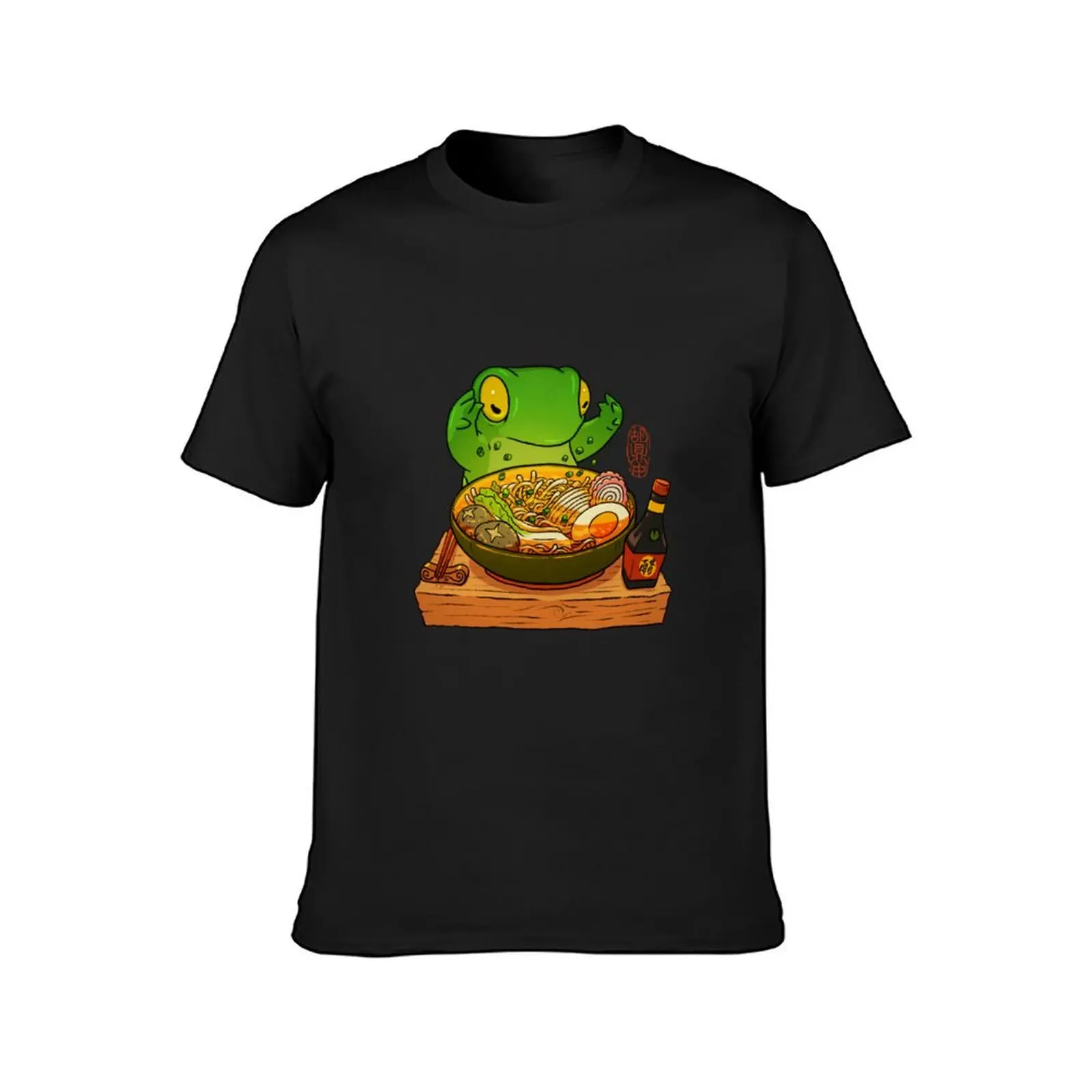 frog making ramen art T-Shirt shirts graphic tees aesthetic clothes t shirts men