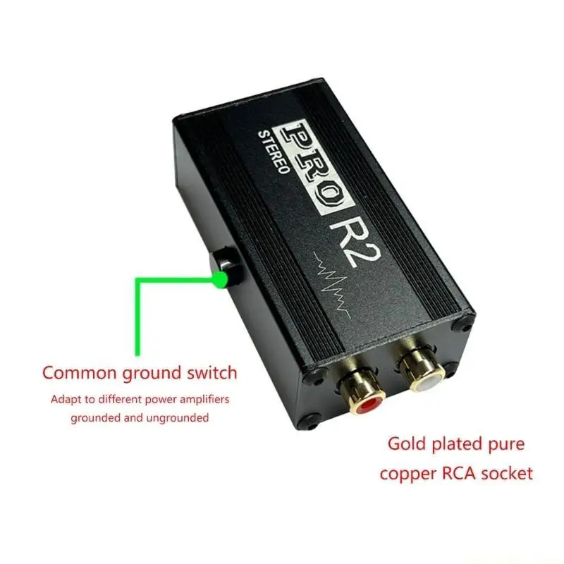 F62C Ground Isolator Sound Enhancer for Distortion Resistant Perfect for Live Performances and Home Entertainment