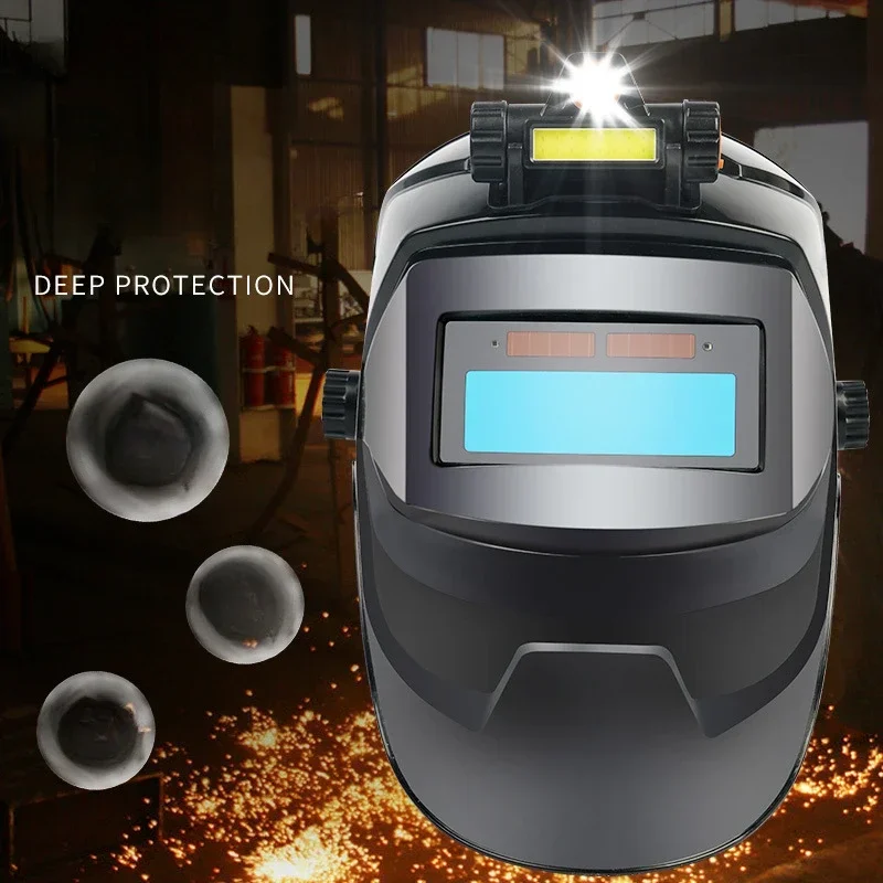 

Auto Darkening Solar Power Welding Mask For Arc Weld Grind Cut Large View Welding Helmet Welder Mask