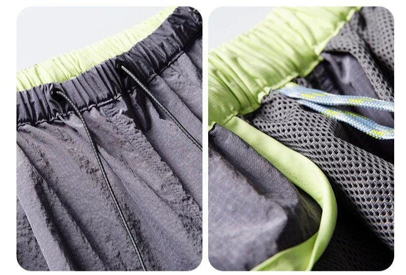 Unisex Outdoor Wasserdichte Cargohose - Schnell Trocknende Weite Techwear-Hose | Windbreaker-Wanderhose mit Doppelfunktion – Detail 8