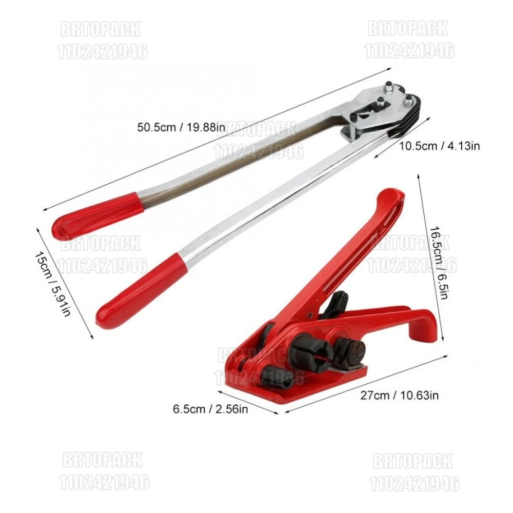 Manual Plastic Strapping Machine PP PET Strap Banding Machine Packing TightenTensioner Sealer Device Strapping Tool Kit Plier