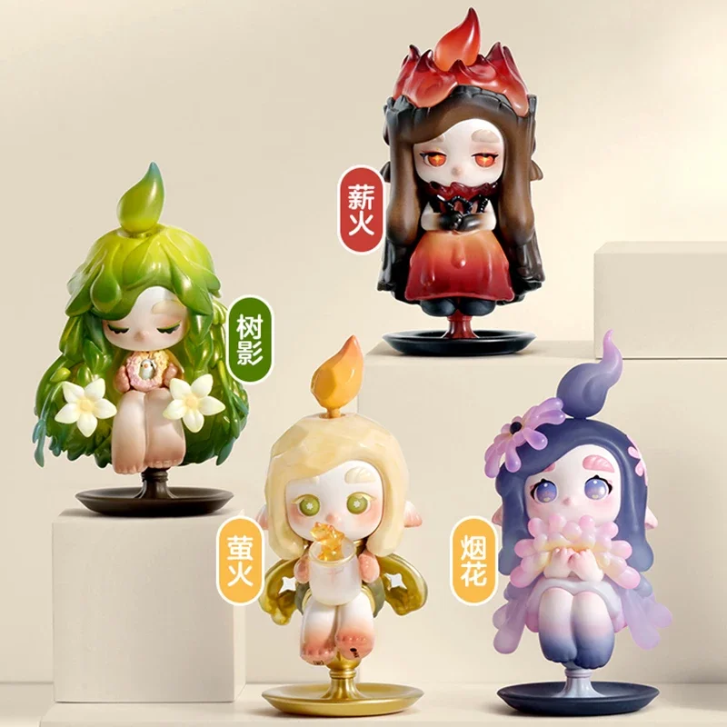 Chaka Chasing Light Elf Series Handheld Blind Box Cute Toys Birthday Gifts Home Office Decor Collectibles