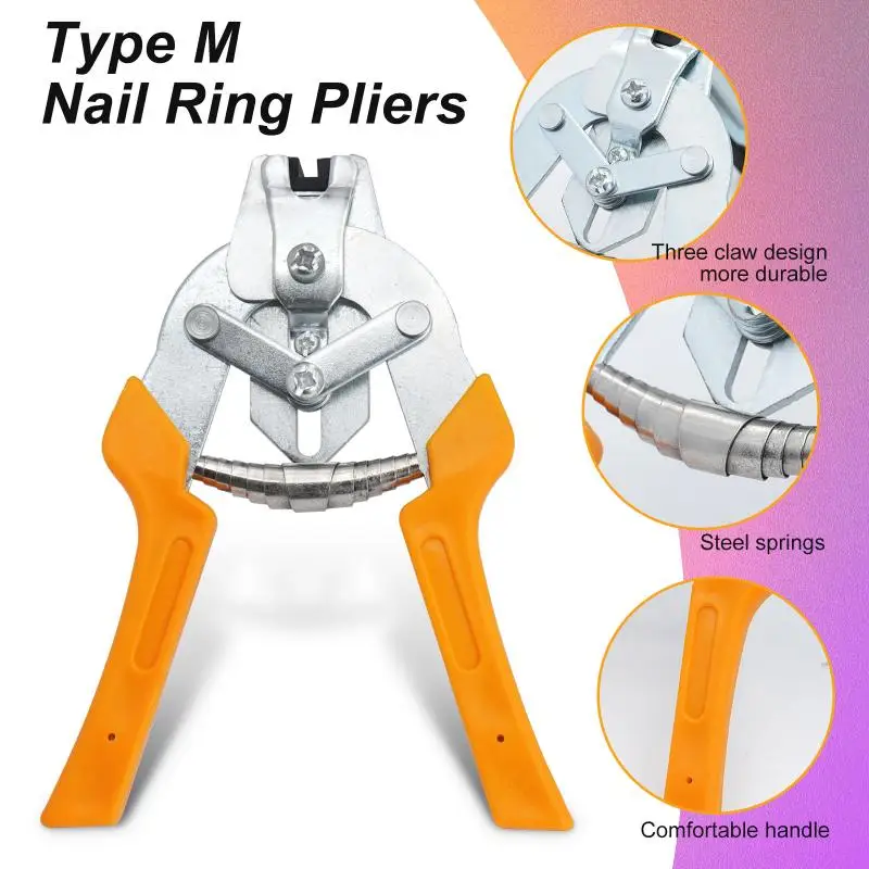 600 Nails Binding Cage Pliers Poultry Cage Installation Tool Pliers Farm Fastening Clamp Installation Chicken Rabbit Cage Tools