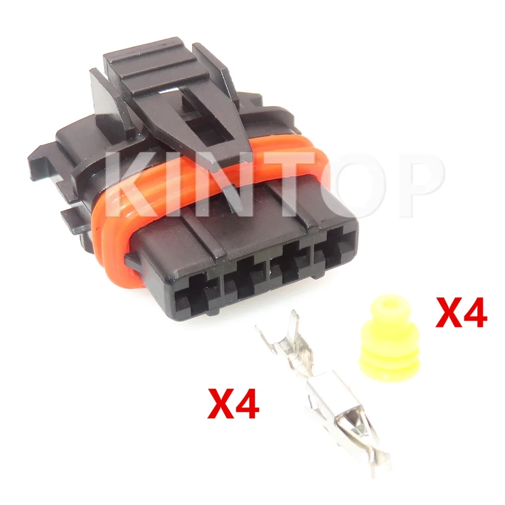 1 ชุด 4 Pins AC Assembly อุปกรณ์เสริมอัตโนมัติ 368162 -1 1928404745   คอยล์จุดระเบิดรถยนต์แรงดันสูงแพ็คเกจสายไฟพร้อมสายไฟ