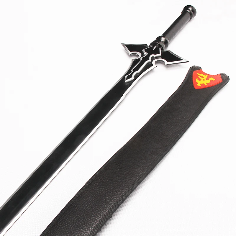 SAO ALfheim Online Kirito Long Sword Replica, Steel Blade Anime Cos Prop, Unsharpened Decorative Sword, Collectible Gift