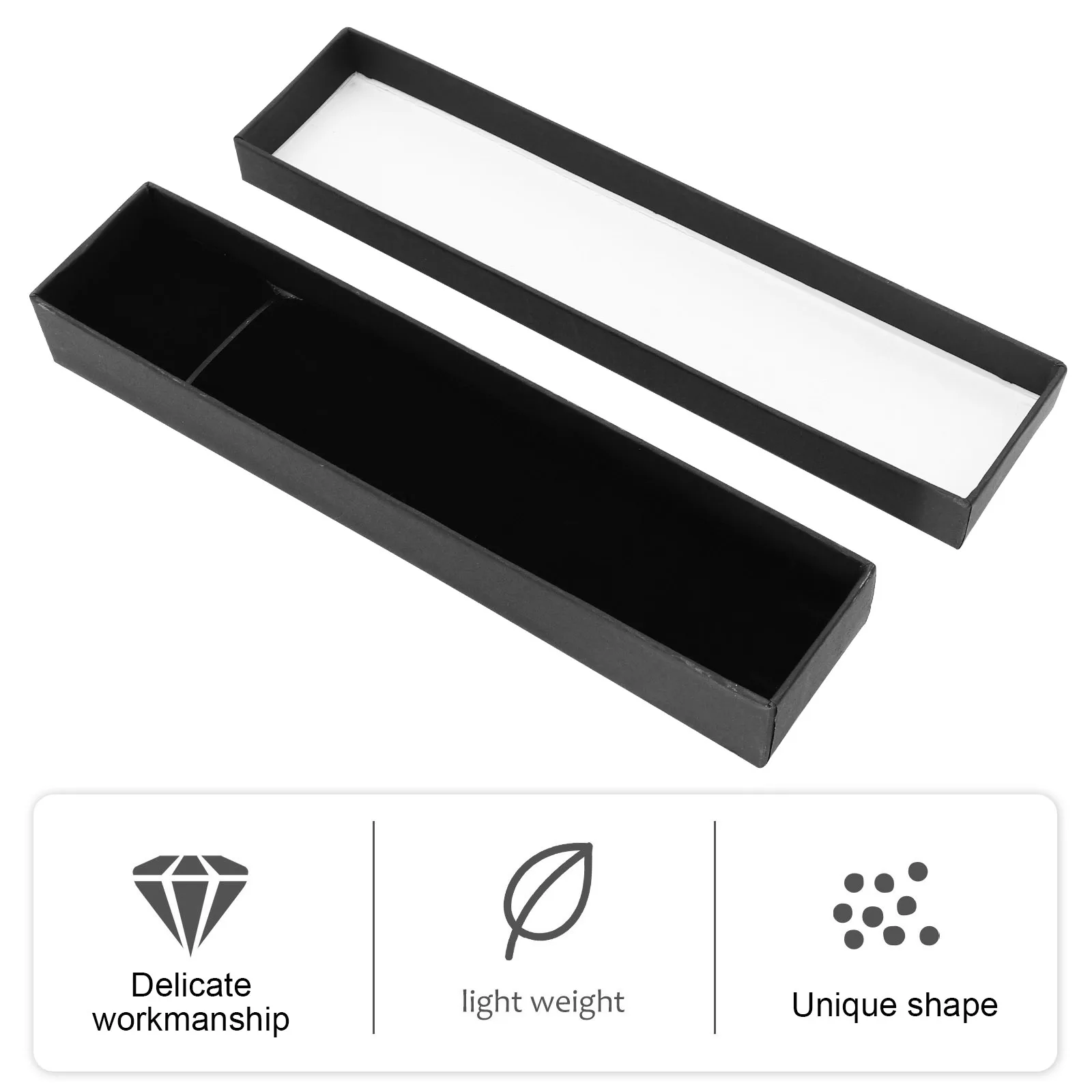 

2pcs Jewelry Box 10x8x5cm Cardboard Earring Organizer Plastic Storage Packaging Boxes Dustproof Wedding Birthday Gifts