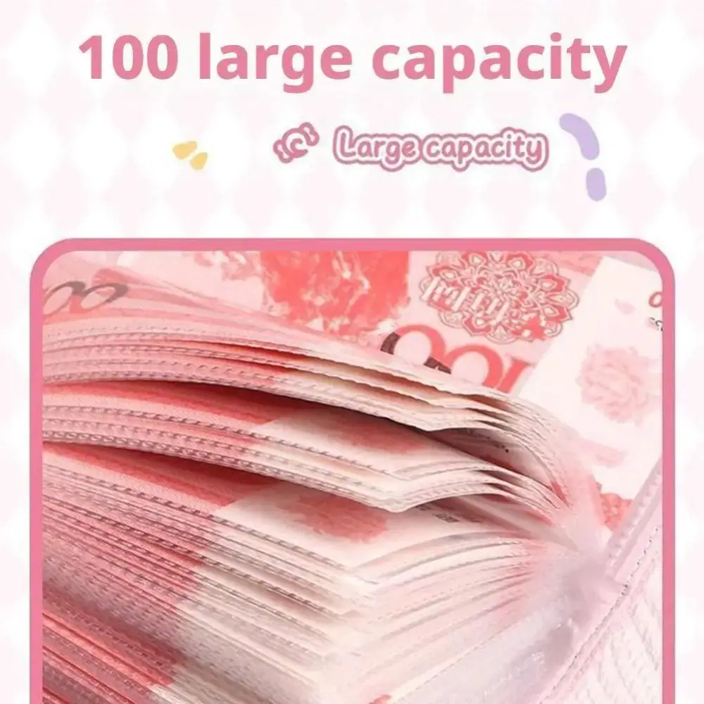 

Password Lock Cash Savings Book Waterproof Design PU Leather Savings Wallet Notebook Heart Print Large Capacity
