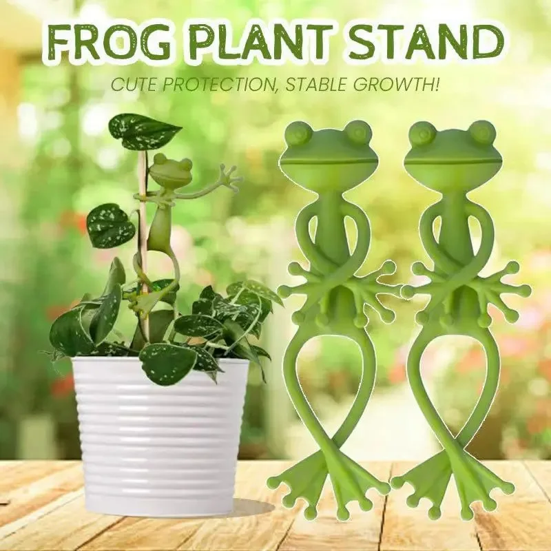 Frog Shaped Plant Tie Reusable Cable Wire Garden Plant Vine Flower Vegetable Clip Adjustable Flexible Supporter For Stem