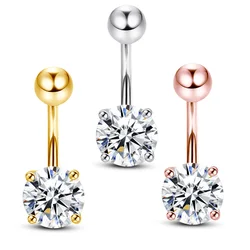 High Quality Moissanite Belly Button for Women 100% 925 Sterling Silver Girls Sexy Piercing Navel Nail Body Fine Jewelry