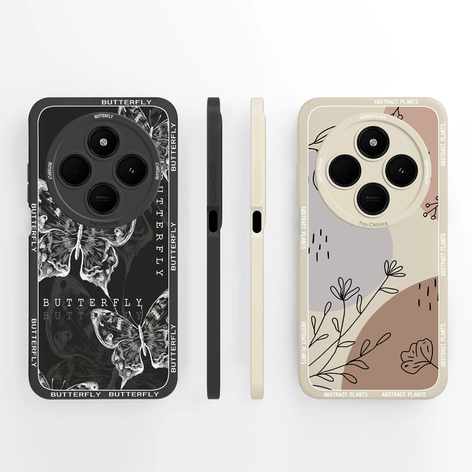 For Redmi 14C Case Cute Panda Soft Liquid Silicone Phone Houisng For Xiaomi Redmi 14 C High Quality Back Cover Couple Funda Gift