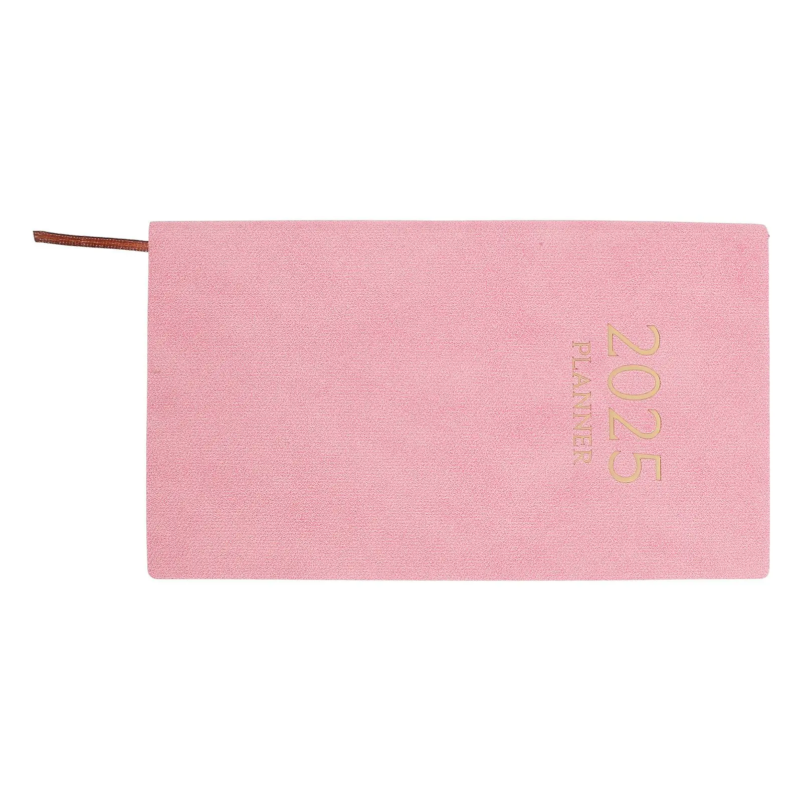 

2025 Schedule Meeting Journal Box Small Calendar Planner Notebook Pink Agenda Notepad Travel