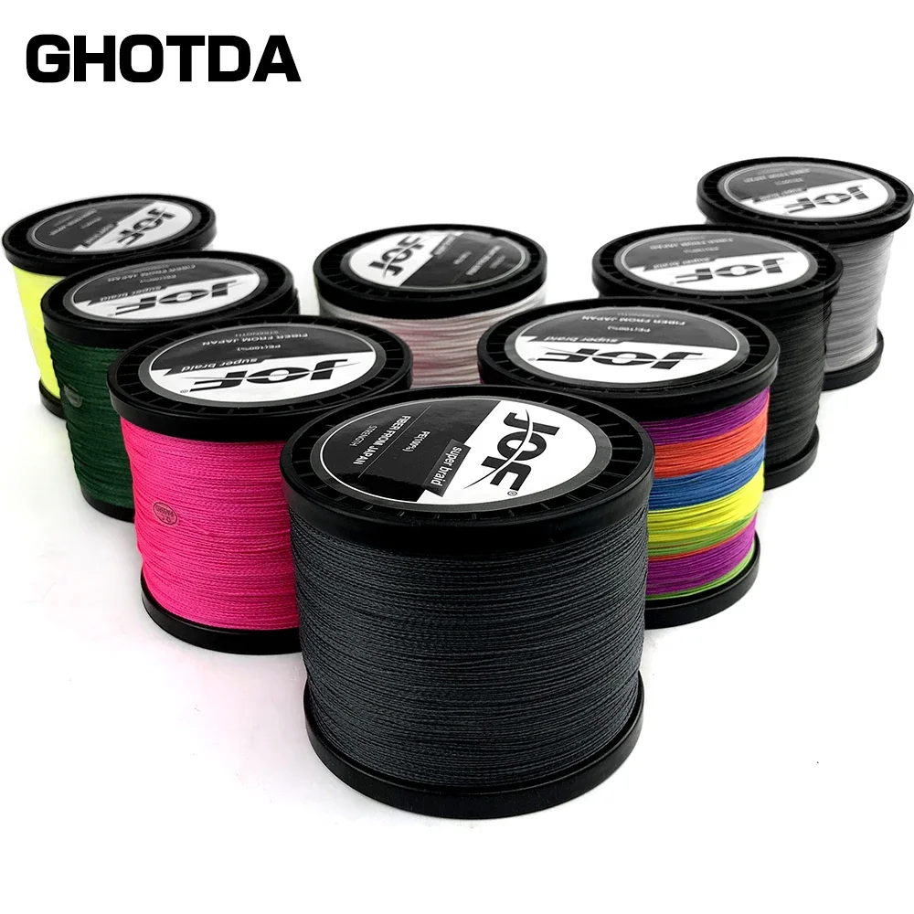 JOF 8 Strand Super Strong PE Braided Fishing Line Multifilament Cord 500M 300M Braid Wire