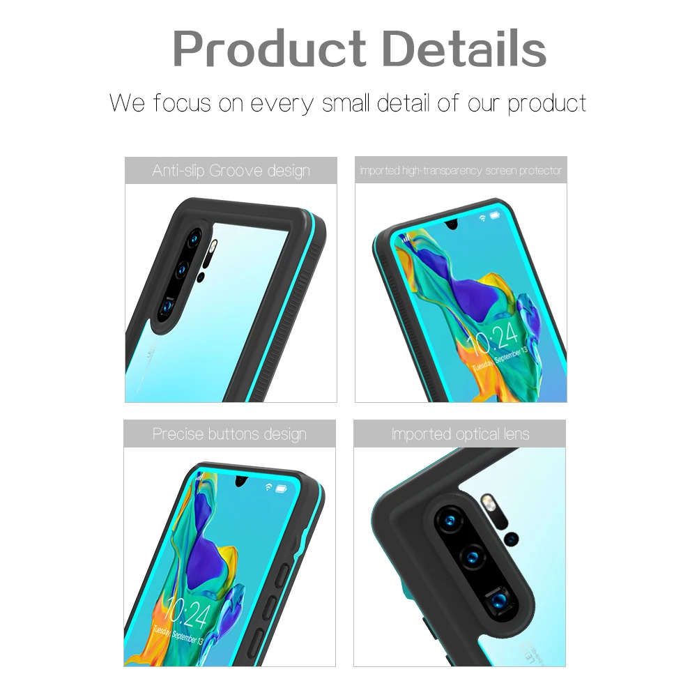 for Huawei P30 Pro Cover Snow Proof Snorkeling Case for P30 P30 Pro Waterproof Case Outdoor Sports Coque Huawei P30Pro