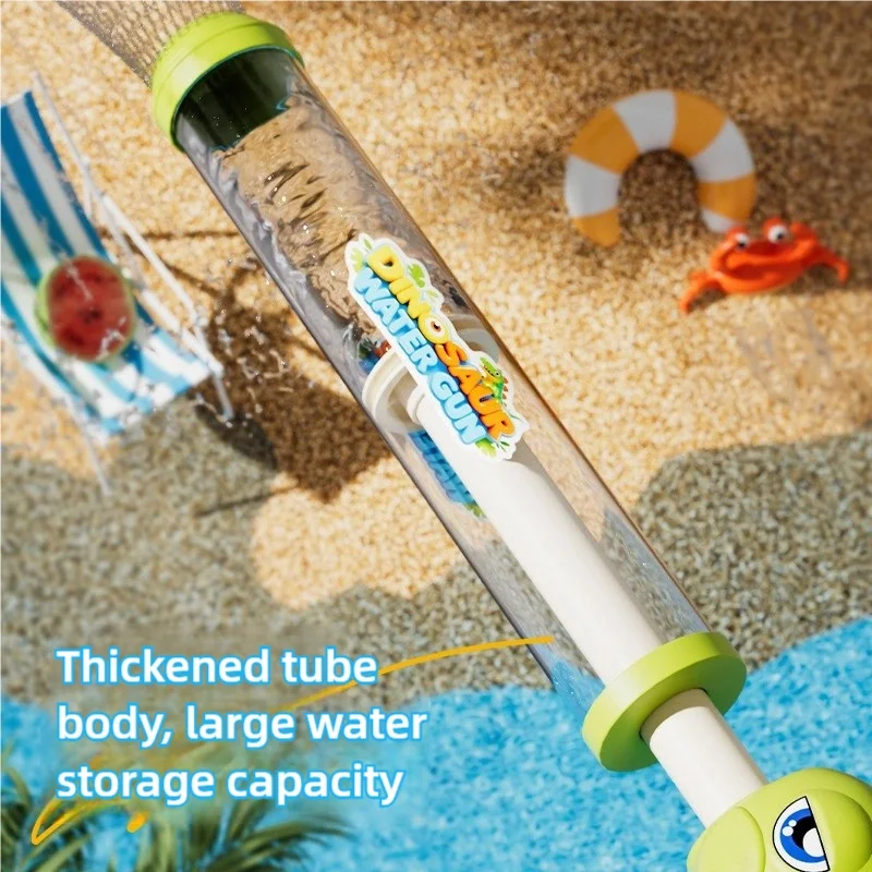 어린이 공룡 불꽃놀이 물총 1개, 풀아웃 물총, 물 싸움, 여름 해변 회전 불꽃놀이, 물 펌핑 공룡 불꽃놀이 물총, 다양한 색상 옵션, 공룡 모양 손잡이, 소년 소녀 물 장난감에 적합, 여름의 다양한 휴일 선물에 적합