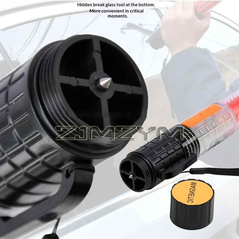 Portable LED Traffic Safety Wand Charging Command Stick Waterproof Magnetic Beacon Bright Emergency Lighting