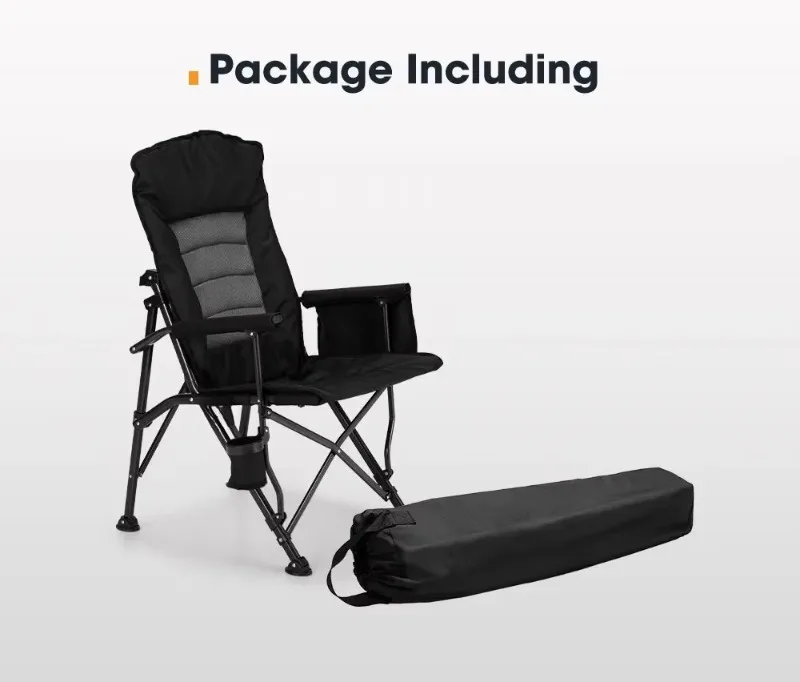 Easy Set Up Portable Outdoor Travel Comfortable Adjustable Folding Camping Chair Picnic Fishing Beach Chair