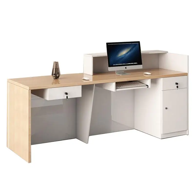 Luxury Modern Reception Counter Premium Exquisite Classic Versatile Reception Desk Simple Storage Theke Empfang Office Furniture