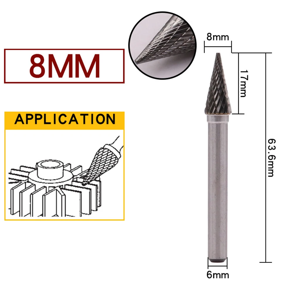 Exceptional Efficiency Rotary File 10mm Durability And Longevity High Efficiency Tool High Hardness Processing