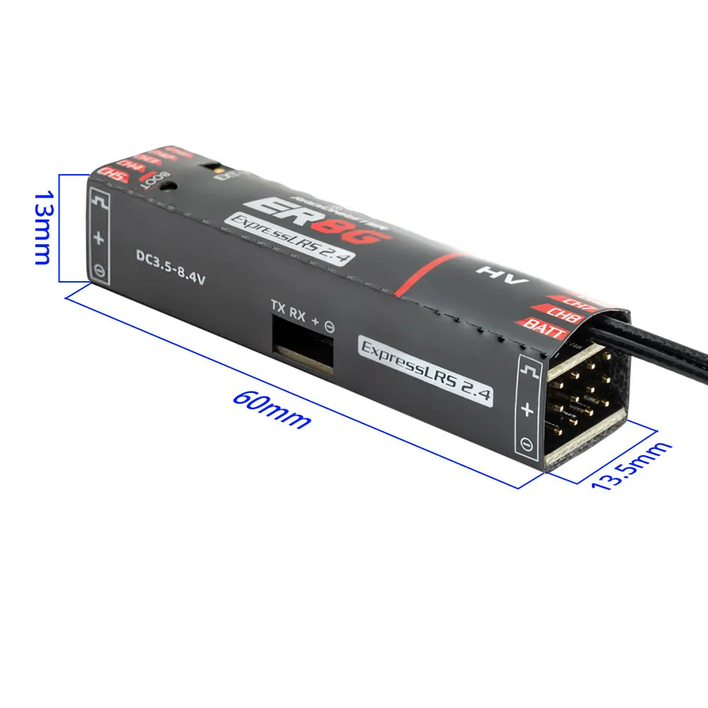 Radiomaster ER8G 8CH PWM CRSF ExpressLRS Receiver