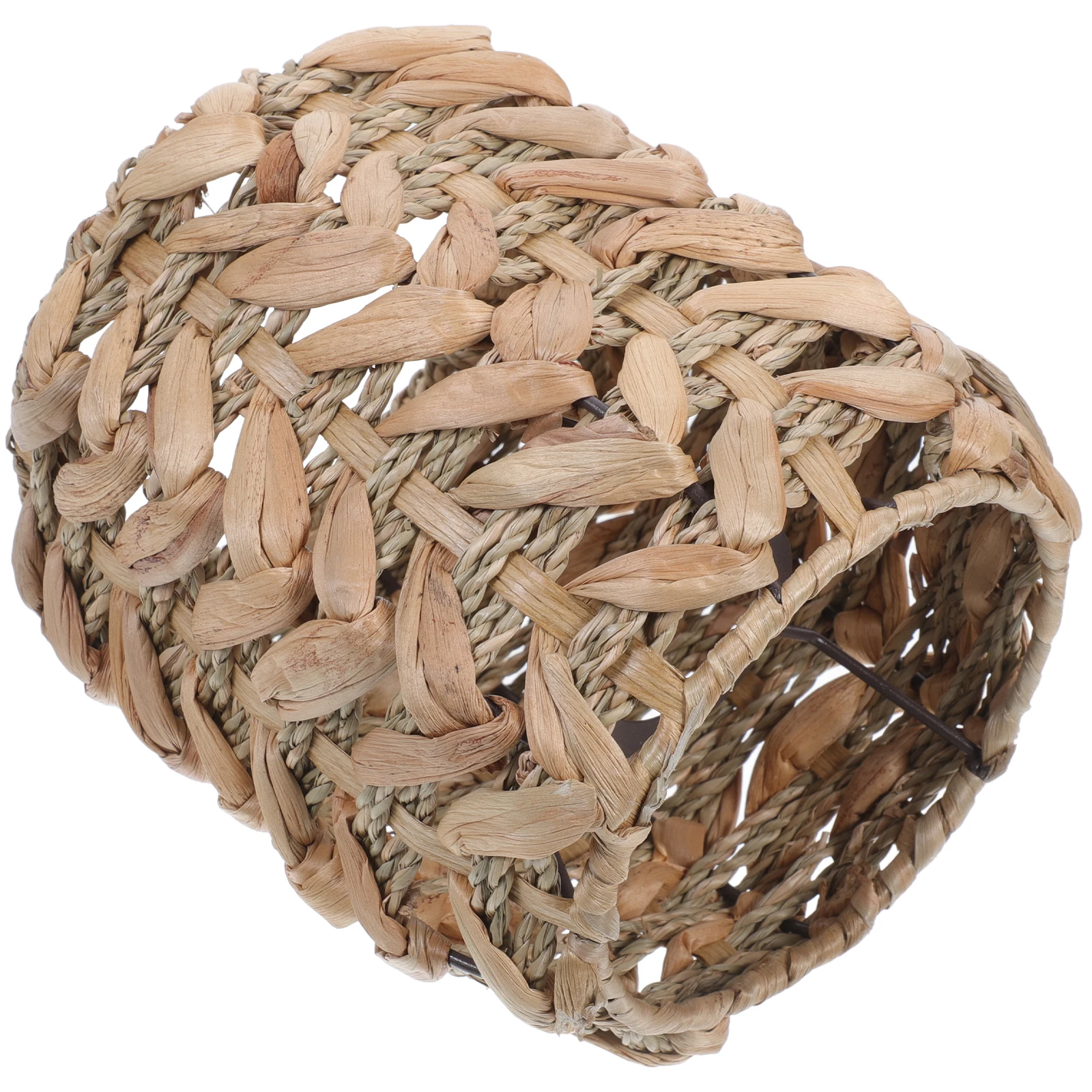 

Rustic Woven Lampshade for Hanging Lamp Easy Install Light Diffuser Cover Suitable for Living Room Study Hotel Decor