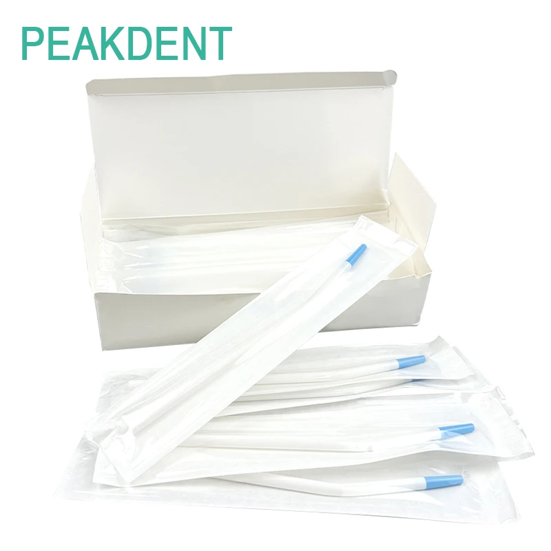 

20pcs Dental Slender French Curved Straw Surgical Nozzle Saliva Sprayer Curved Tube Disposable Consumables For Dental Laboratory