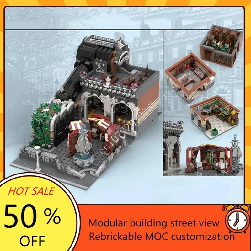 ชุดตัวต่อโมเดลถนนแบบแยกส่วน 4689 ชิ้น รุ่น Market Square MOC ของเล่นสร้างสรรค์ ประกอบเองได้ ของเล่นเสริมพัฒนาการ ตัวต่อแบบปริศนา ของขวัญ