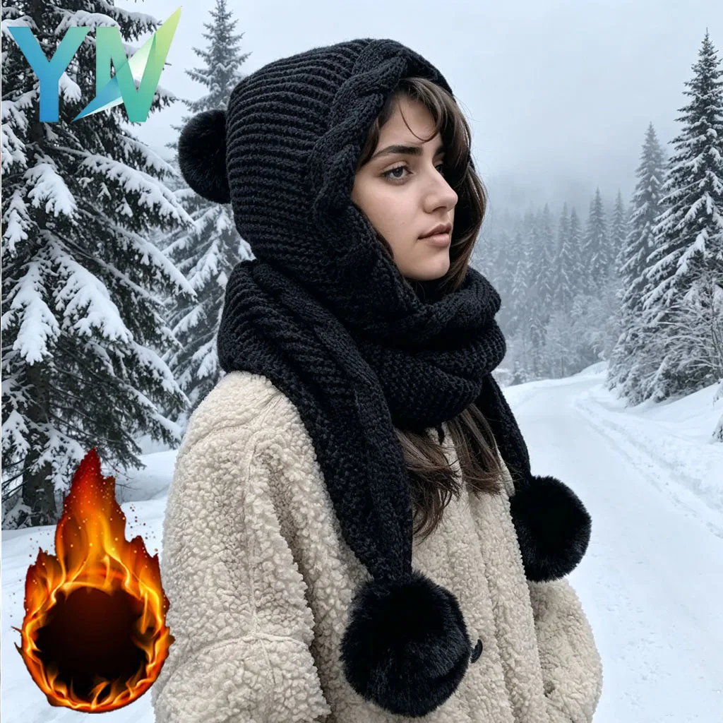 1-5-pecas-gorro-de-trico-feminino-com-cachecol-pompons-fofos-pelucia-macia-e-quente-protetor-de-orelha-para-passeios-de-fim-de-semana-festas-no-parque-estilo-fofo