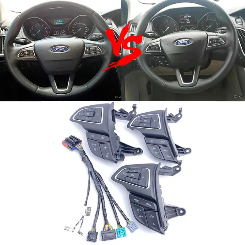 For Ford Focus Mk3 2015-2017 Kuga 2017 Cruise Control Switch Multifunction Steering Wheel Button Adaptive cruise control switch