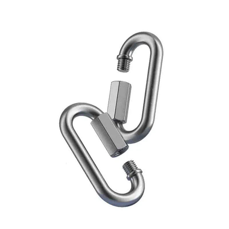 M3.5 M4 M5 M6 M7 M8 M9-M12 304 Stainless Steel Spring Snap Carabiner Quick Link Lock Ring Hook snap shackle Chain Fastener Hook