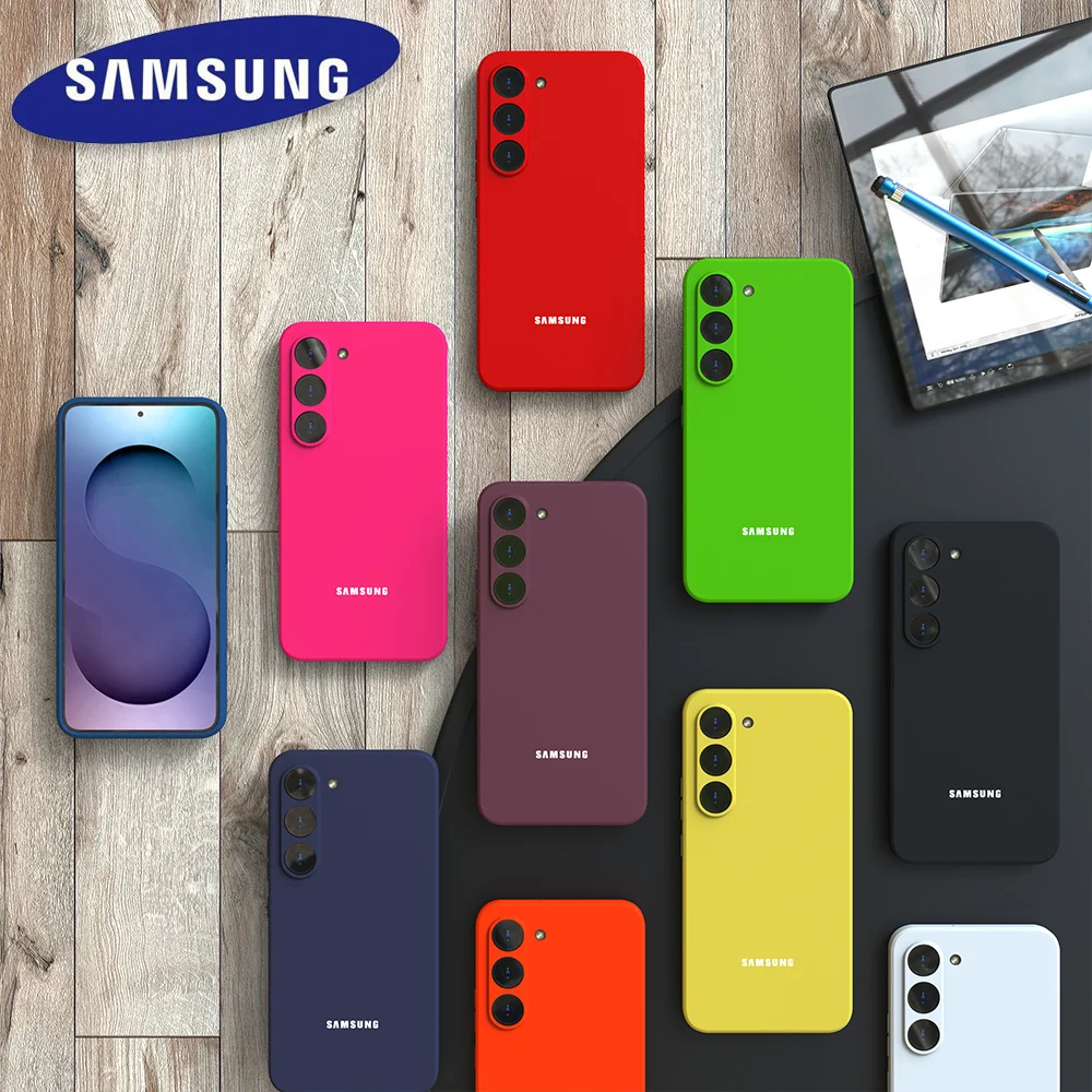 For Samsung Galaxy S25 FE Case Soft Liquid Silicone S25 S24 S23 S22 S21 Plus Ultra A56 A55 A54 A17 S