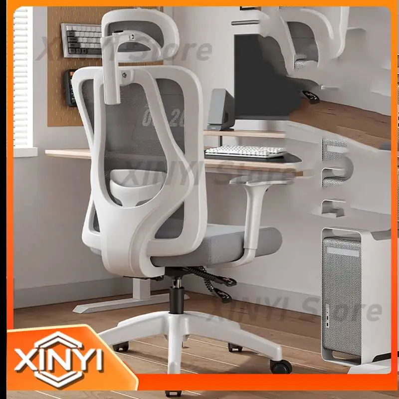 Gaming Ergonomic Mobile Desk Chair with Folding Arms Swivel Recliner and Massage Function for Camping and Office Use