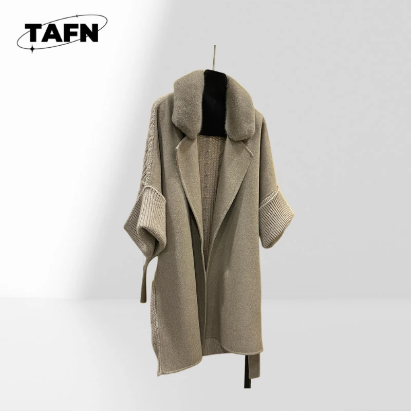Comfortable Daily Wear Trench Jacket Chic Belted Windbreaker for Autumn Days Soft Lightweight Windbreaker for Autumn AJ2848