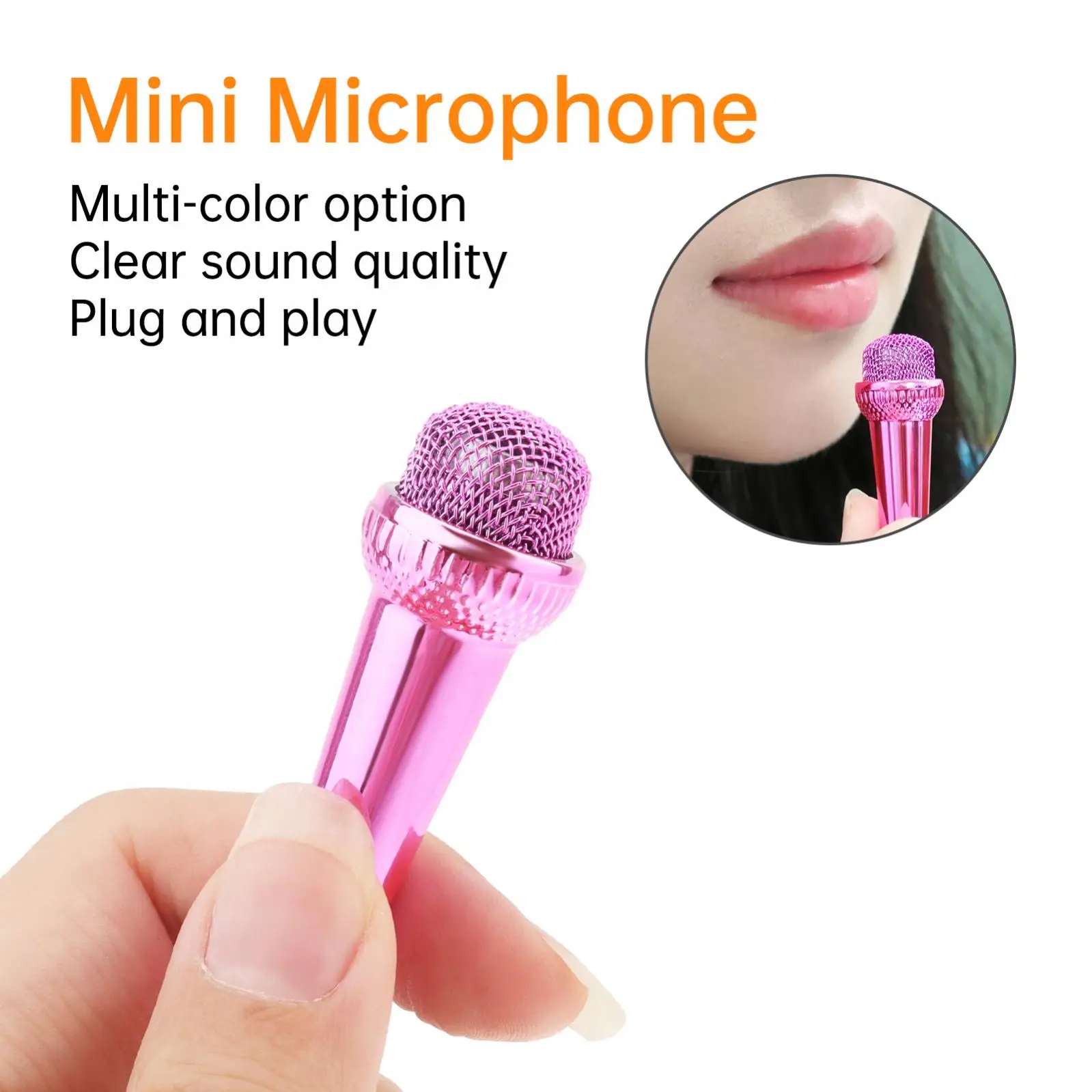 ميكروفون صغير محمول 3.5 ملم لأجهزة الكمبيوتر/الكمبيوتر المحمول التي تعمل بنظام Android، ميكروفون صوتي صغير محمول جميل #4