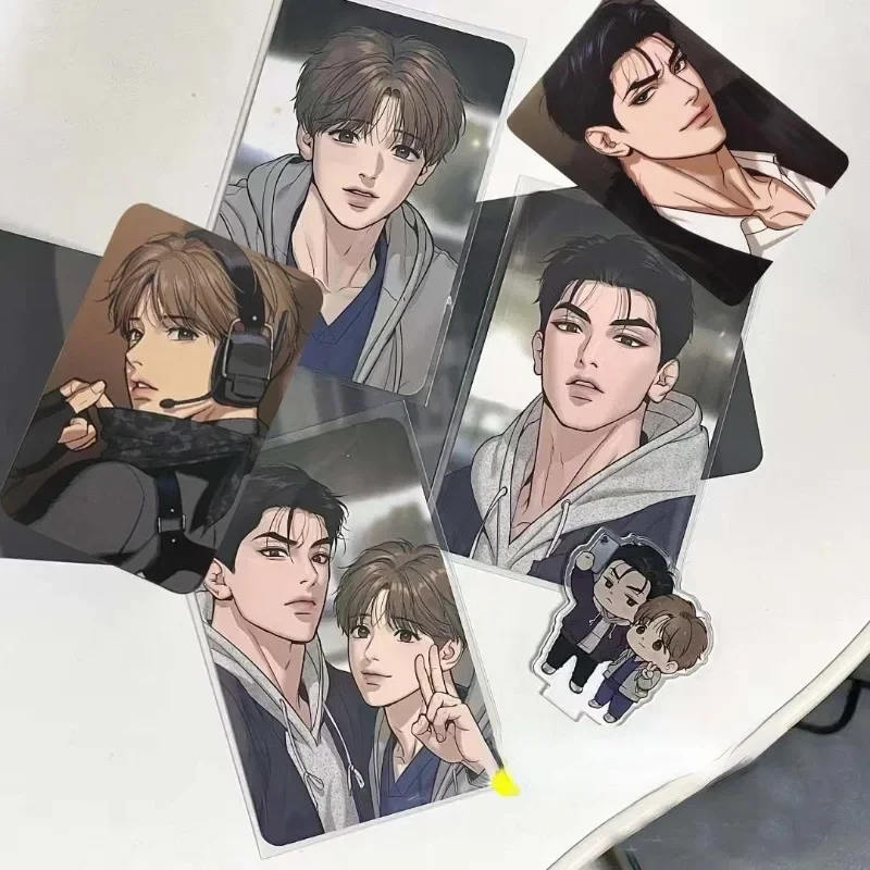 

Kim Dan Joo Jaekyung Cards Bookmark Anime Jinx Korean Bl Comic Book Pagination Mark Greeting Card School Supplies Stationery