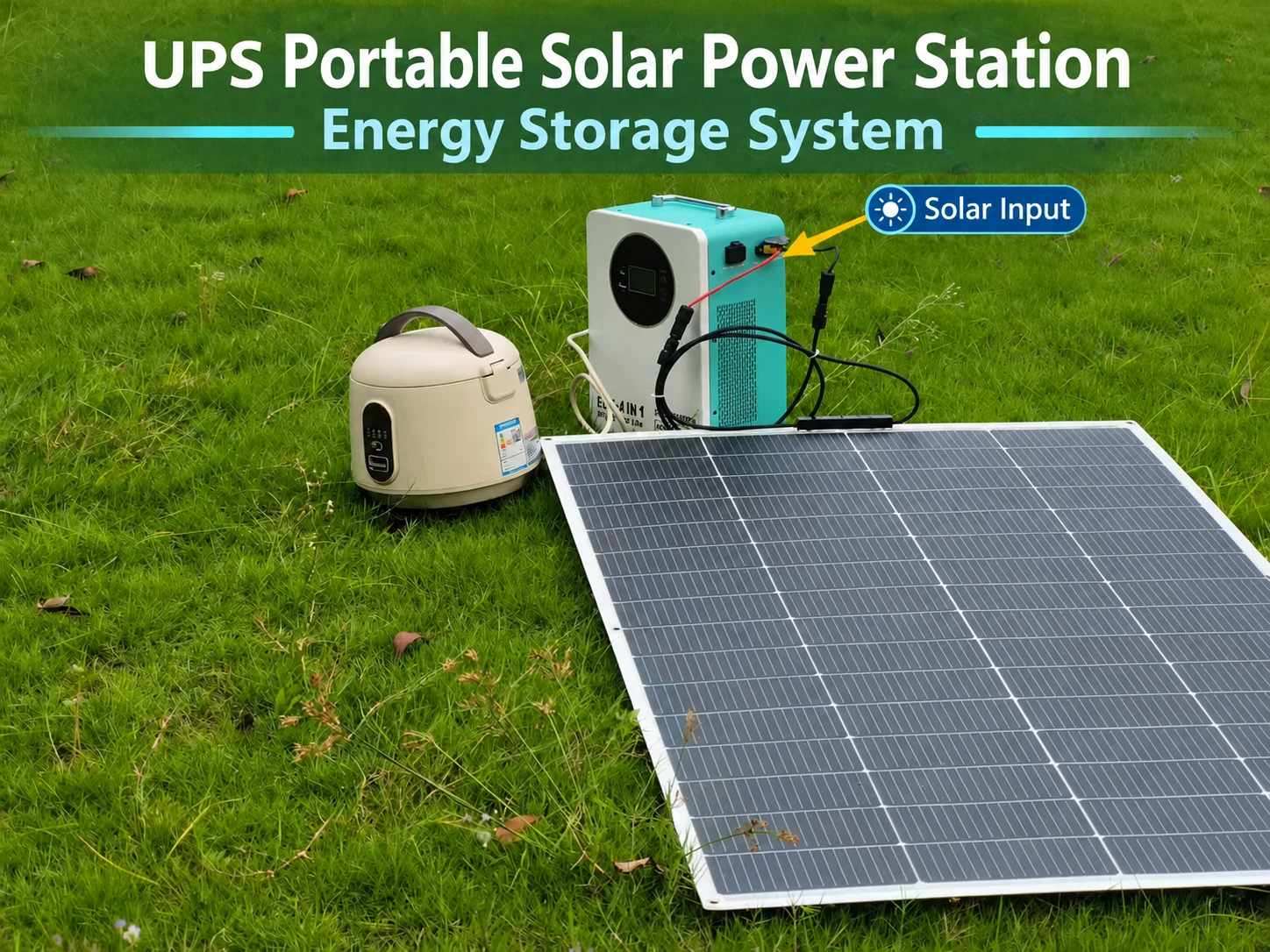 Système d'énergie solaire 1,2  - Portable Power Station 600W Ups avis et prix