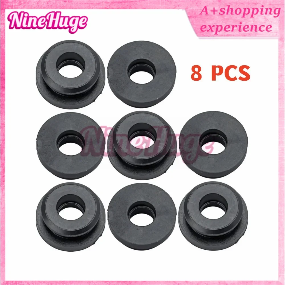 8X Radiator Assembly Upper Insulator Mounts Bushing Rubber Black 74173SJ4000 74173-SJ4-000 74173-SK3-E00 For Honda Accord Civic