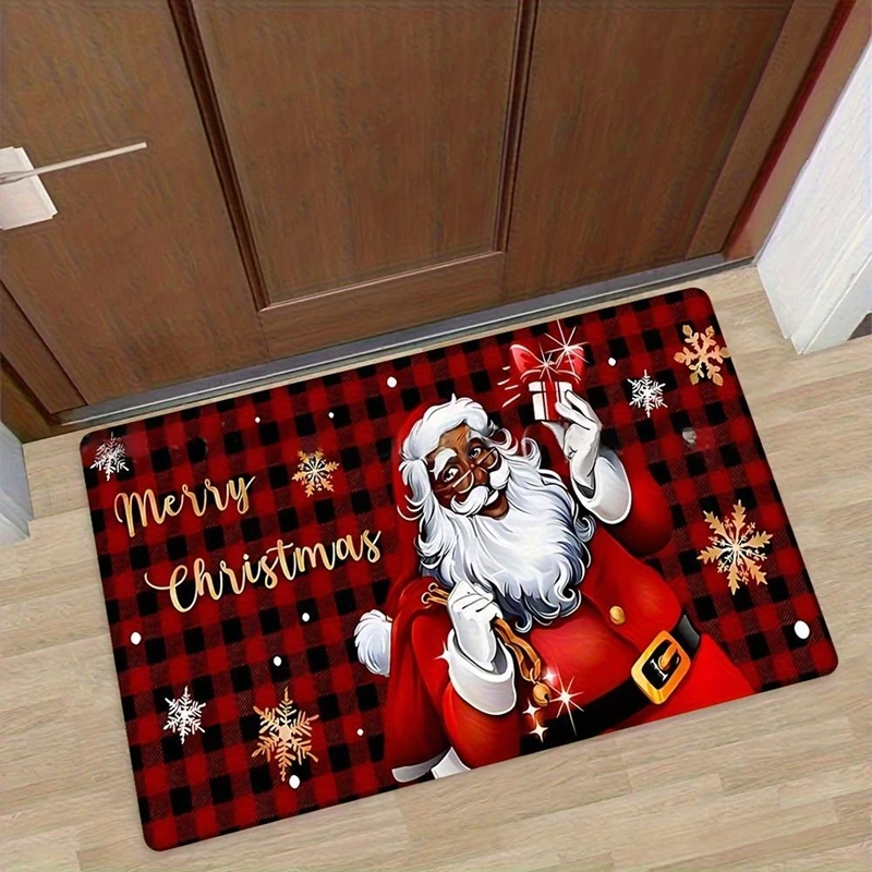 

Коврик на тему снеговика: приветственный зимний шарм! Домашний декор Спальня Гостиная Прихожая Коврик для пола Кухня Ковер для ванной комнаты